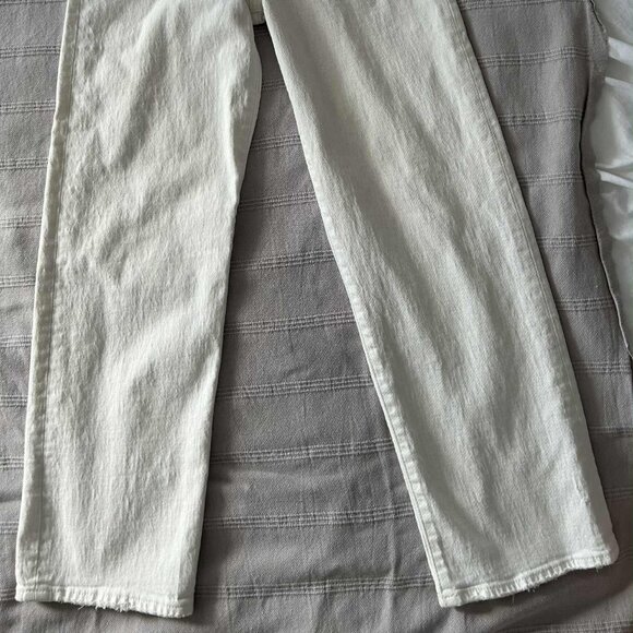 Levi’s Premium Ribcage Straight Ankle Off White Non-Stretch Button-Fly – US 27 - Picture 4 of 12